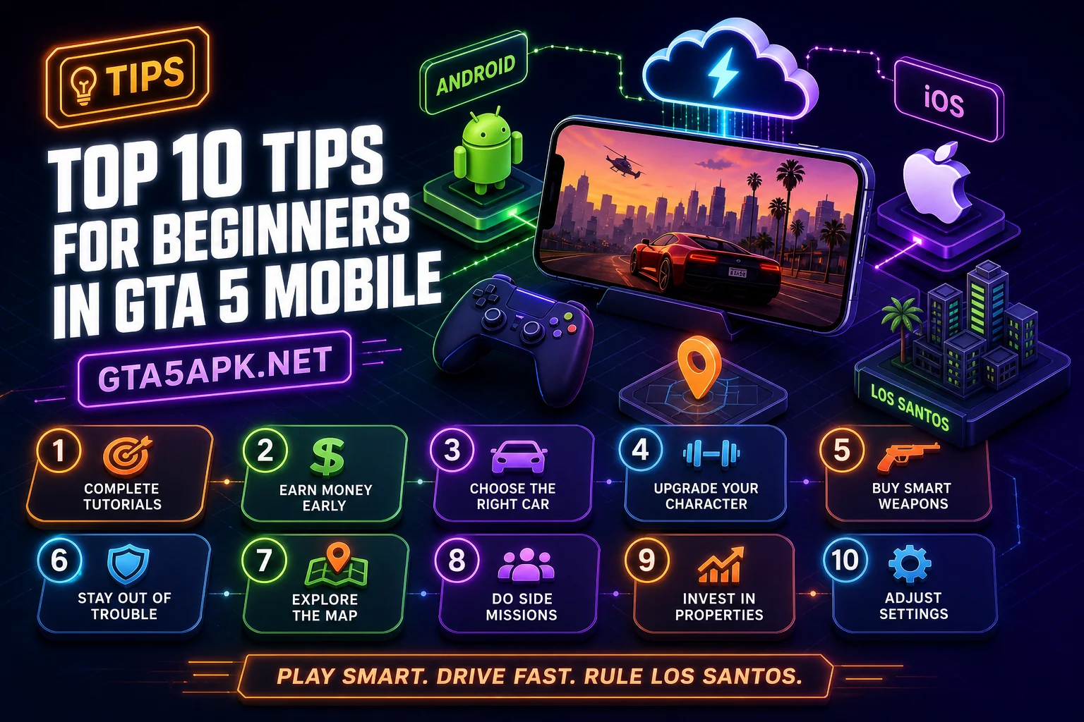 Top 10 Tips for Beginners in GTA 5 Mobile