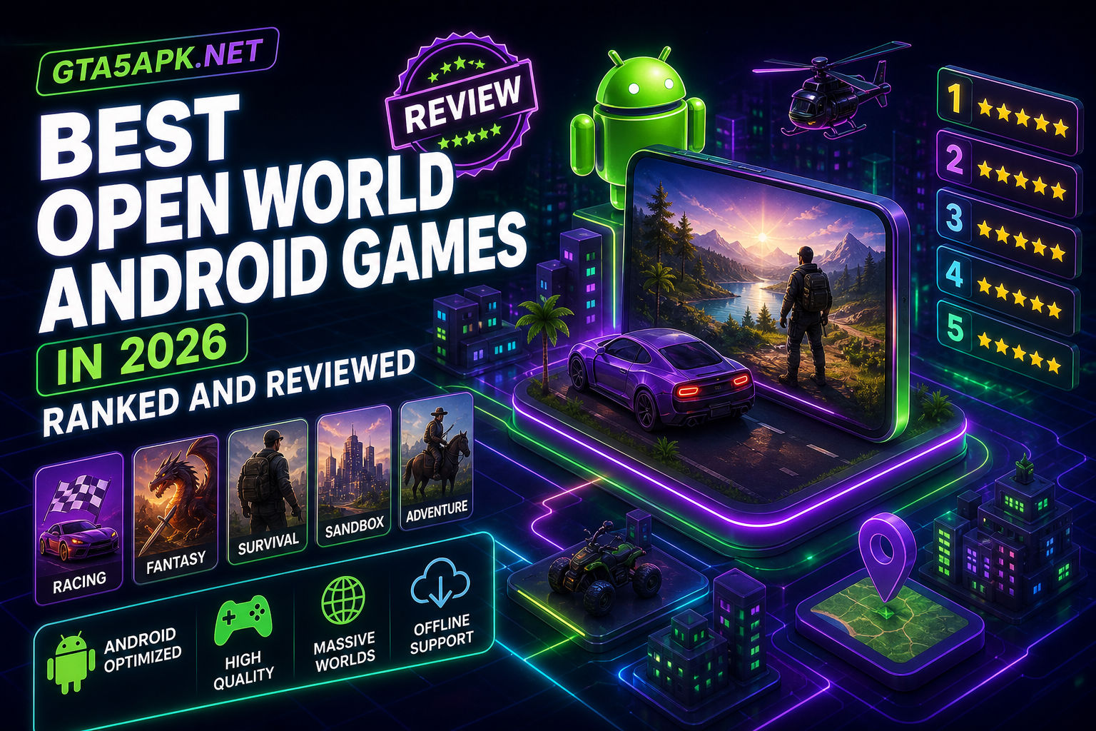 Best open world Android games in 2026 ranked and reviewed - fantasy, racing, and sandbox picks