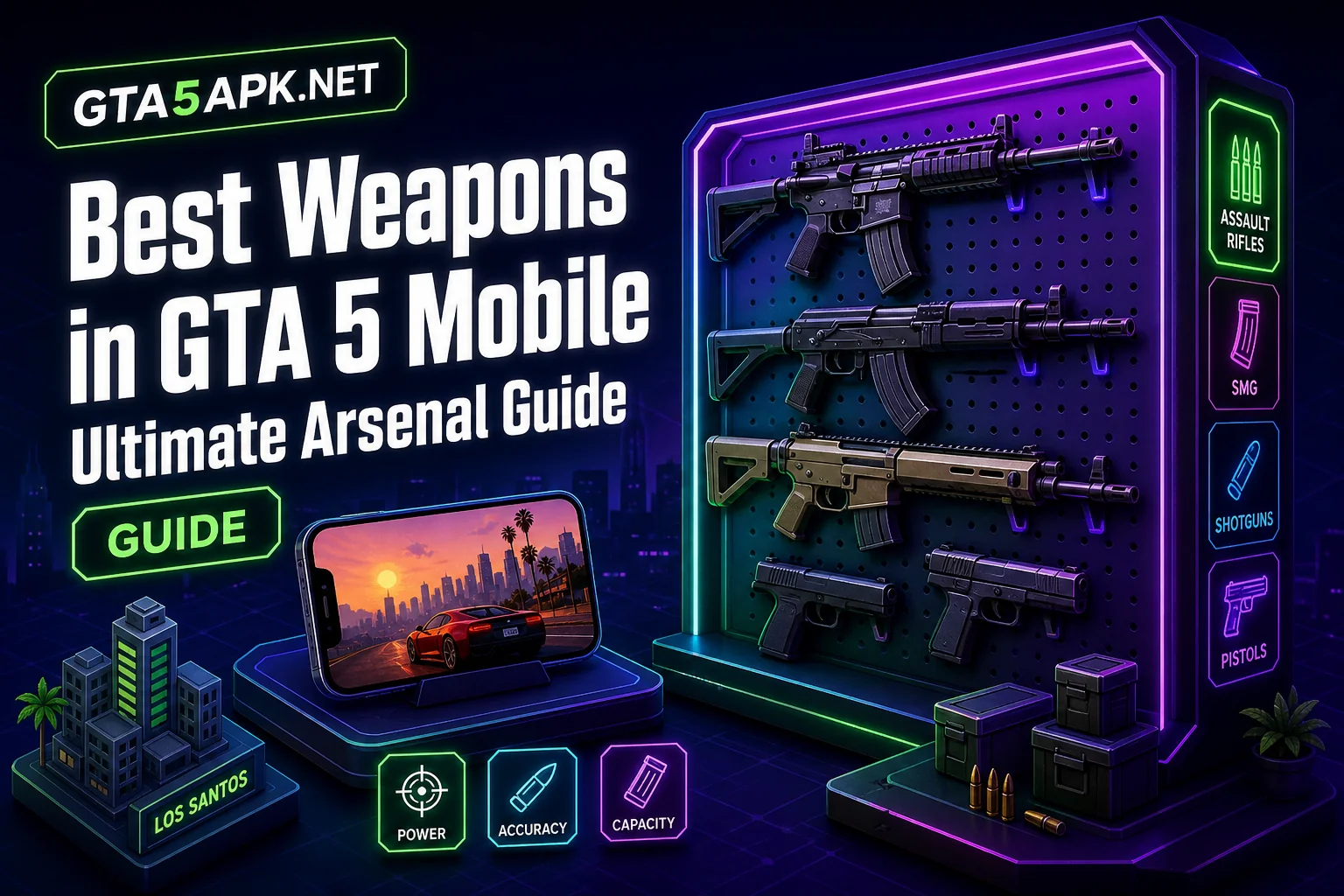 Best Weapons in GTA 5 Mobile: Ultimate Arsenal Guide