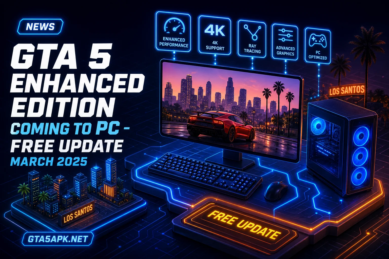 GTA 5 Enhanced Edition Coming to PC - Free Update March 2025