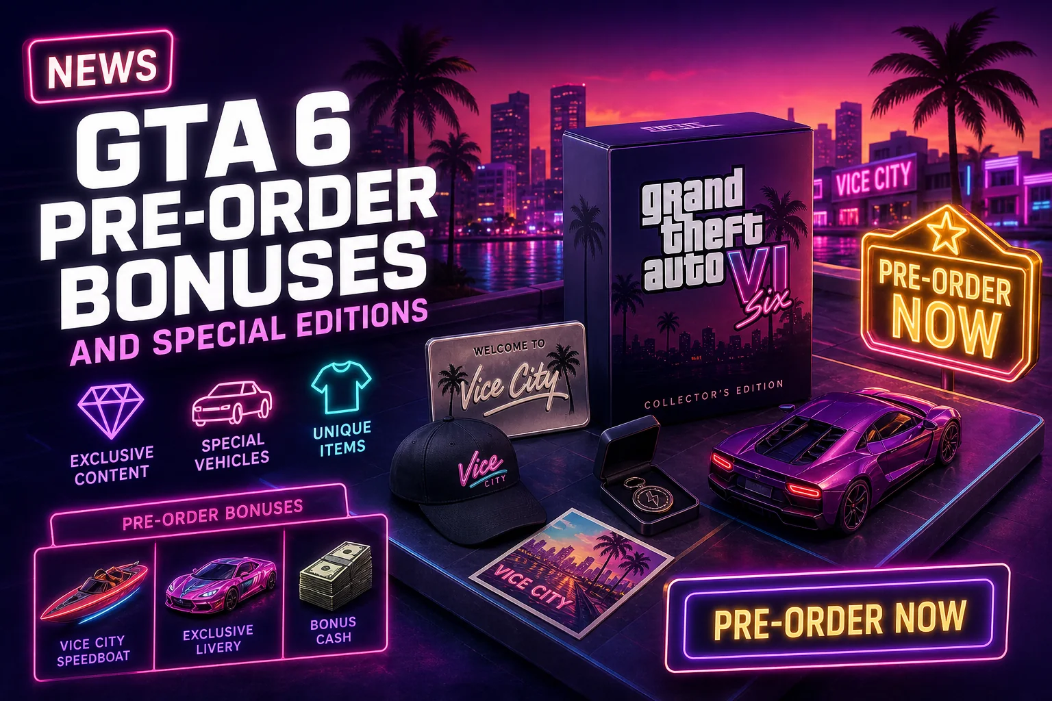 GTA 6 Pre-Order Bonuses and Special Editions