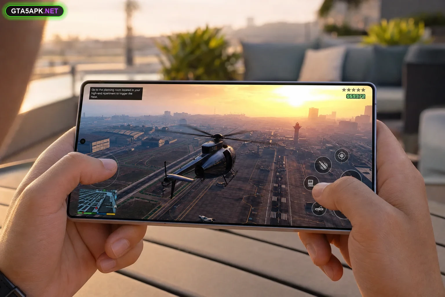 gta 5 android - helicopter gameplay mobile