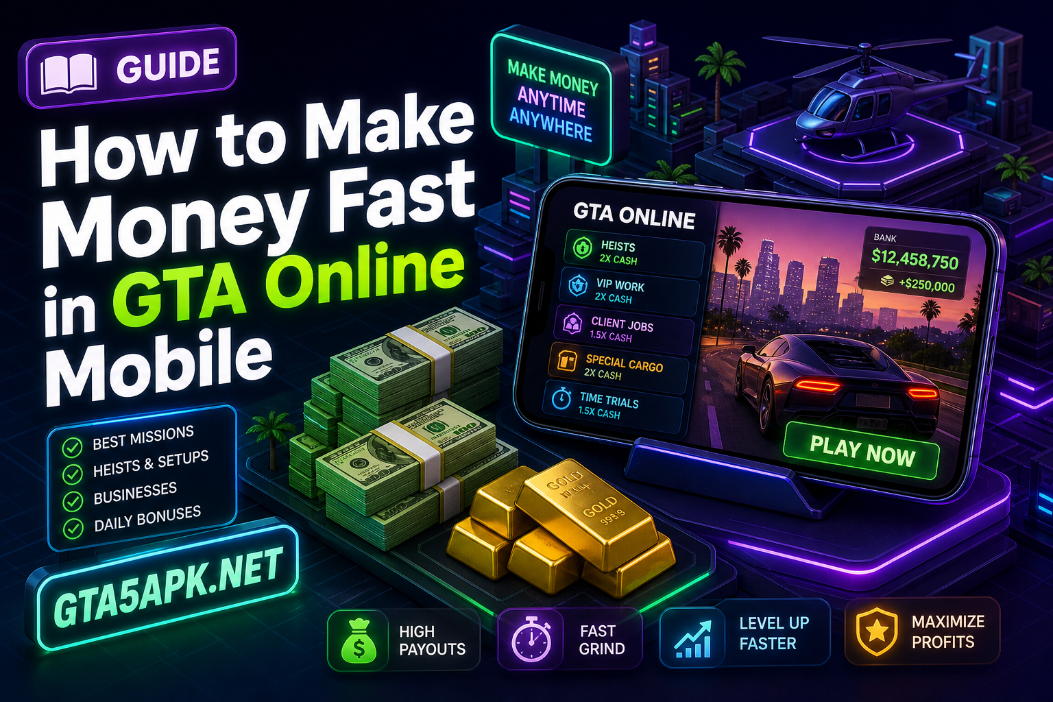 How to Make Money Fast in GTA Online Mobile